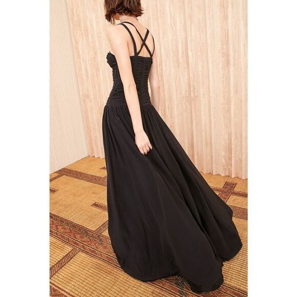Ulla Johnson Anya silk Gown Noir US12 - Picture 3 of 13